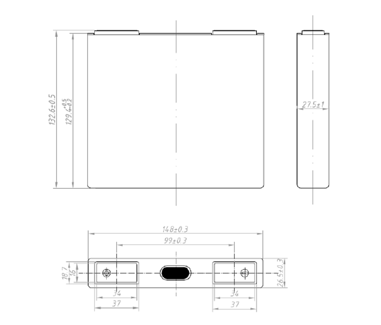 LP27148134   40Ah  3.2V  Lithium Iron Phosphate Battery